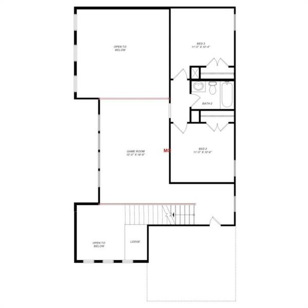 2D floor plan layout of this home in , Celina, TX (Image 2). 2D floor plan layout of this home in , Celina, TX (Image 2).