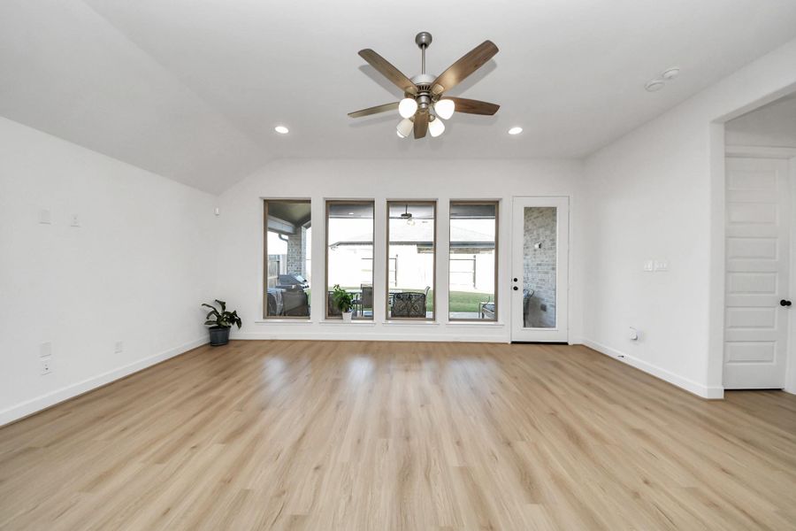 Spacious open living room area connected to the kitchen Spacious open living room area connected to the kitchen