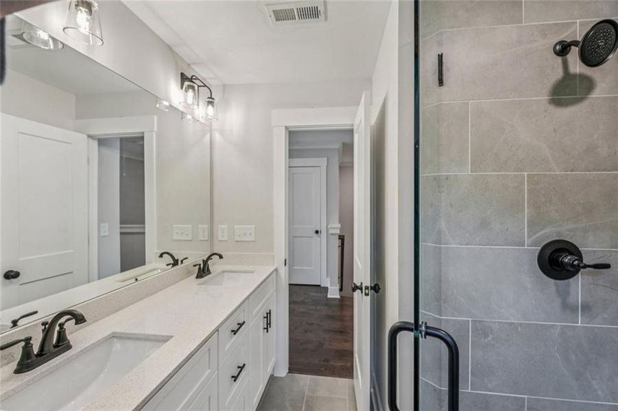 Furnished interior view inside a new home in , Atlanta (Image 11). Furnished interior view inside a new home in , Atlanta (Image 11).