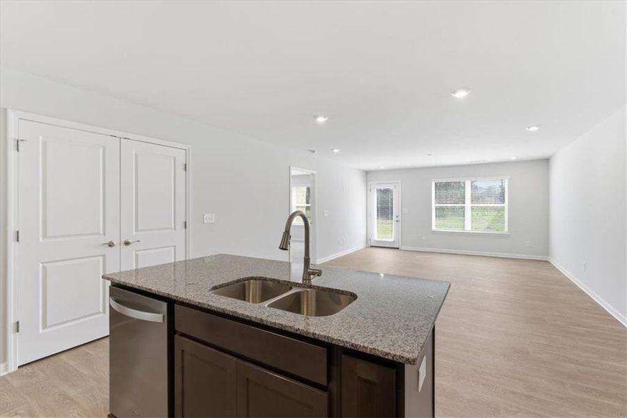 Furnished interior view inside a new home in Silver Leaf, Dawsonville (Image 8).
