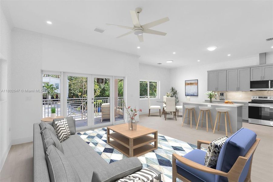 Furnished interior view inside a new home in , Key Largo (Image 14). Furnished interior view inside a new home in , Key Largo (Image 14).