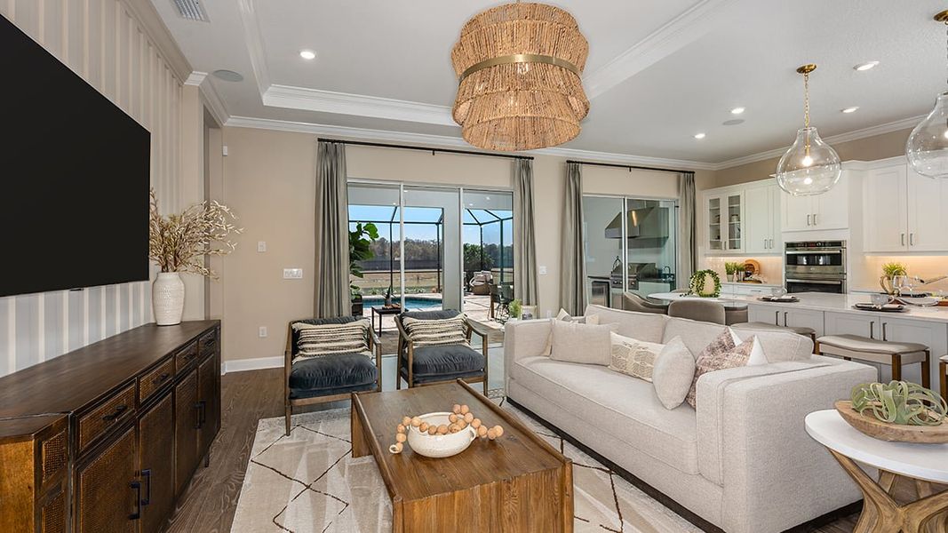 Representative furnished interior of a home built from the Lazio II by Taylor Morrison in Westview Community Group Page, Kissimmee (Image 11).