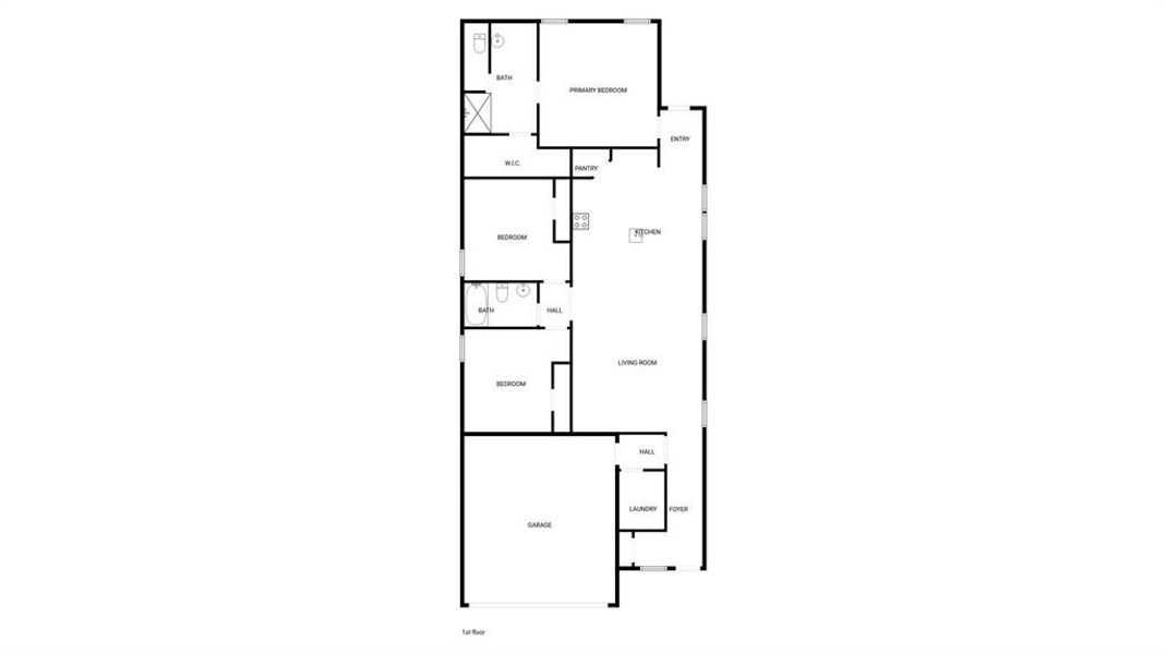 2D floor plan layout of this home in , Cresson, TX (Image 3). 2D floor plan layout of this home in , Cresson, TX (Image 3).