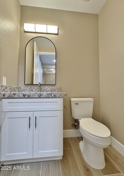 Half bath off great room