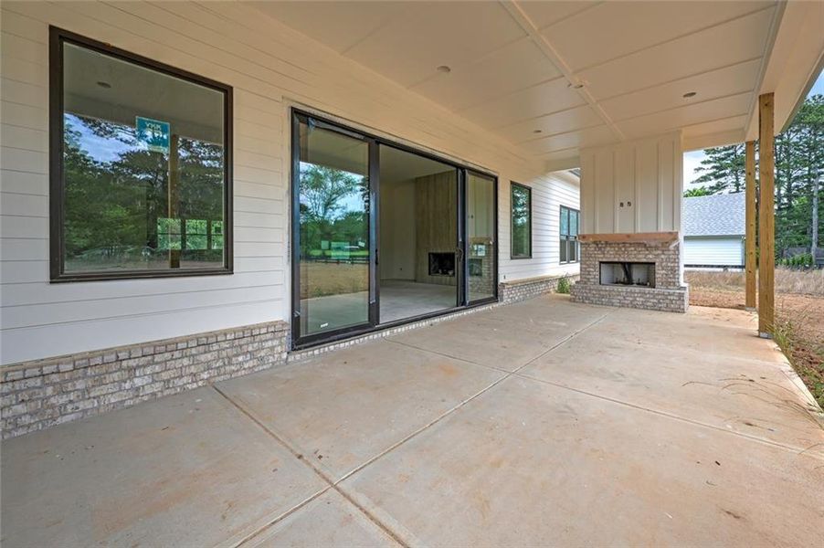 Exterior details and patio area of a home in , Woodstock (Image 3). Exterior details and patio area of a home in , Woodstock (Image 3).