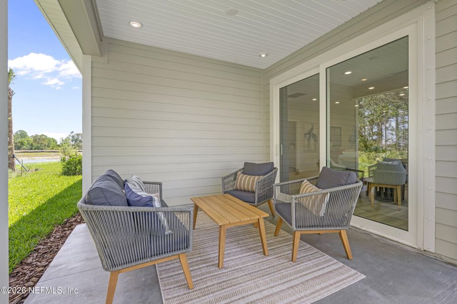 Exterior details and patio area of a home in Reserve East, Flagler Beach (Image 2). Exterior details and patio area of a home in Reserve East, Flagler Beach (Image 2).