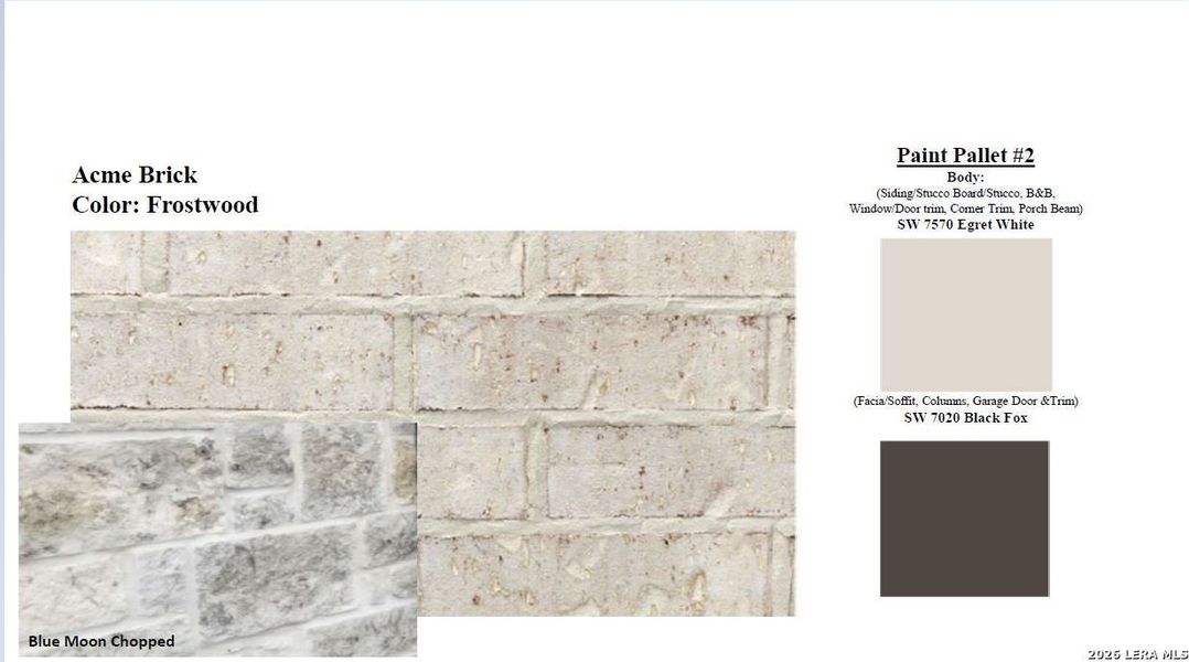 Sample of building materials used in homes in Summerlin, San Antonio (Image 4).