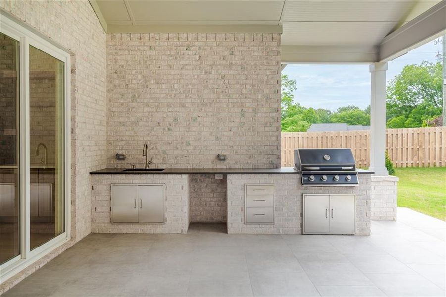 Exterior details and patio area of a home in , Grayson (Image 36).