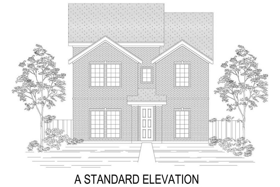 Representative rendering of the exterior for the Hubbard R by First Texas Homes (Image 3).