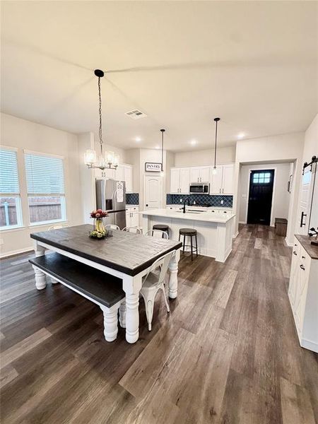 Furnished interior view inside a new home in , Haslet (Image 9).