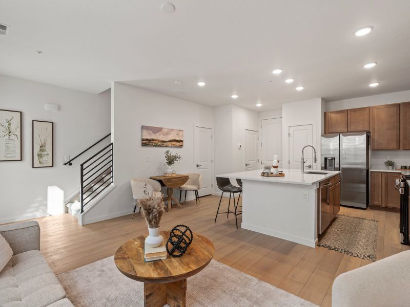 Furnished interior view inside a new home in The Vistas at West Mesa, Colorado Springs (Image 5).