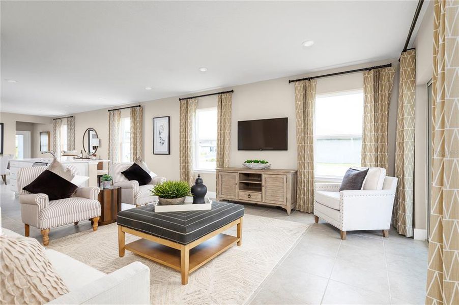 Furnished interior view inside a new home in Reserve at Lake Meadows, Ocoee (Image 7). Furnished interior view inside a new home in Reserve at Lake Meadows, Ocoee (Image 7).