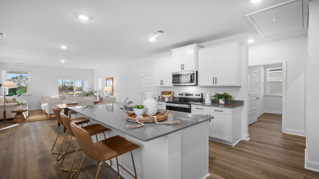 Furnished interior view inside a new home in The Lakes at North Glynn, Brunswick (Image 5).