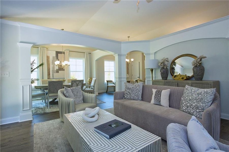 Furnished interior view inside a new home in , Covington (Image 31). Furnished interior view inside a new home in , Covington (Image 31).