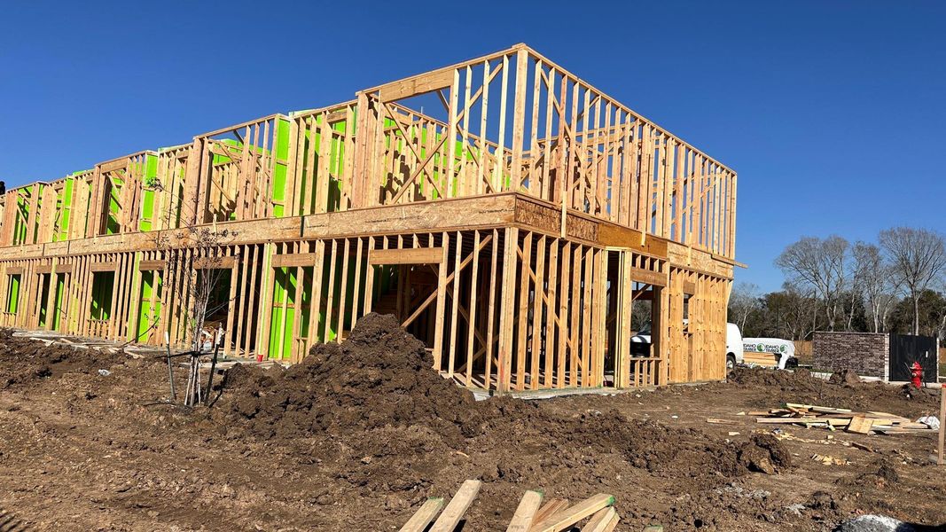 In-progress construction of a new home in , Alvin, TX (Image 5).