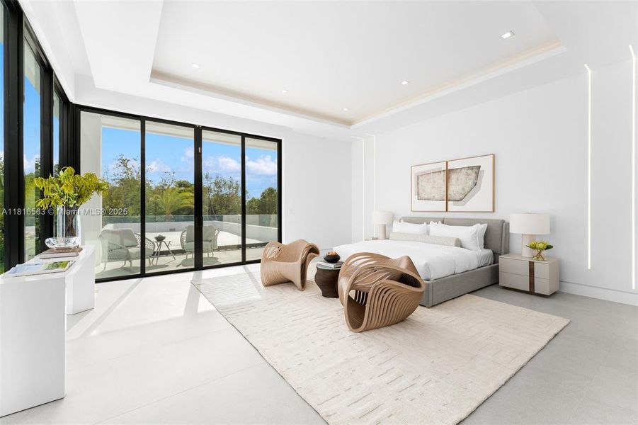 Furnished interior view inside a new home in , Miami (Image 38).