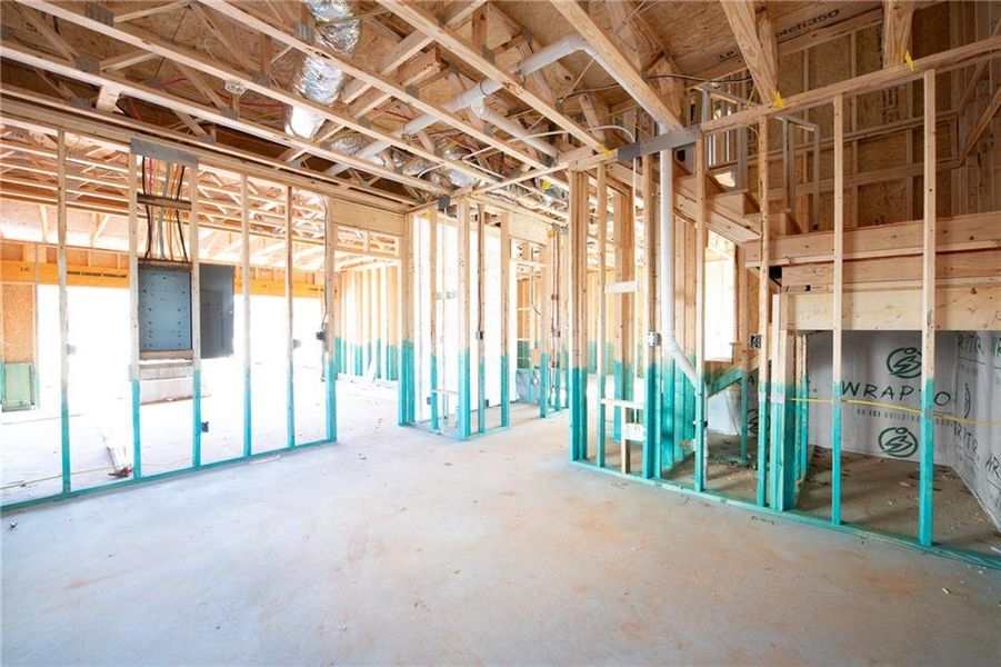 In-progress construction of a new home in , Lawrenceville, GA (Image 4).