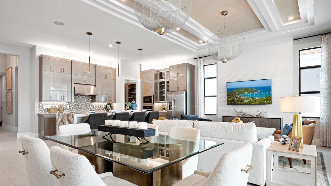 Furnished interior view inside a new home in , Palm Beach Gardens (Image 11). Furnished interior view inside a new home in , Palm Beach Gardens (Image 11).