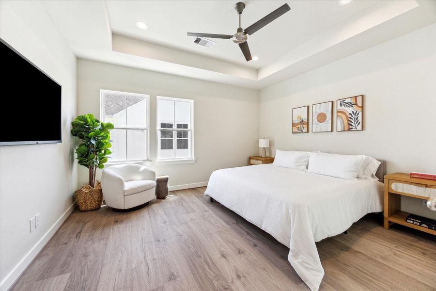 Furnished interior view inside a new home in White Oak Station, Houston (Image 24).
