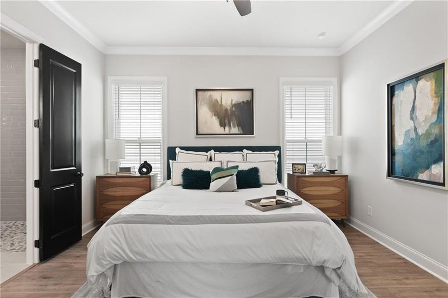 Furnished interior view inside a new home in Promenade at Sawnee Village, Cumming (Image 23).