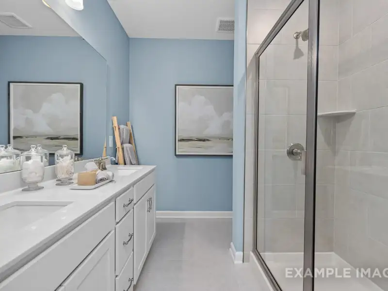 Furnished interior view inside a new home in Addison West, Holly Springs (Image 28).