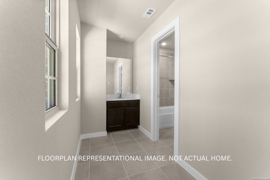 Furnished interior view inside a new home in Park Place, New Braunfels (Image 10).