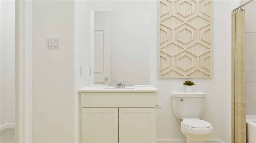 Furnished interior view inside a new home in , Clermont (Image 10).