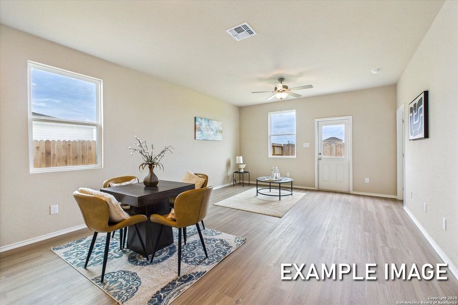 Furnished interior view inside a new home in Agave, San Antonio (Image 10).