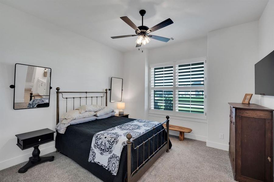 Secondary bedrooms are large and feature Jack and Jill on their own hallway!