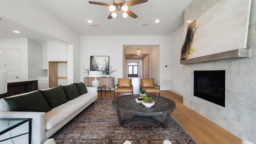 Furnished interior view inside a new home in North Sky, Celina (Image 8).