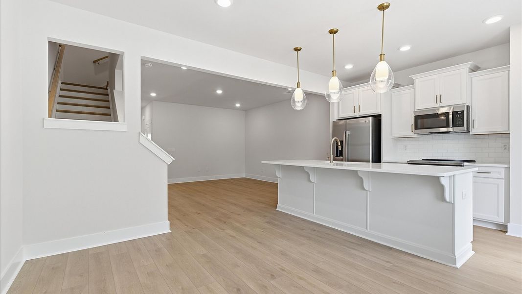 Furnished interior view inside a new home in Gresham Station, Simpsonville (Image 13).