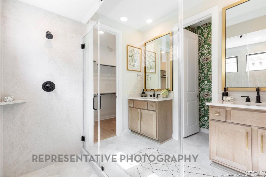 Furnished interior view inside a new home in Davis Ranch: 45ft. lots, San Antonio (Image 23).