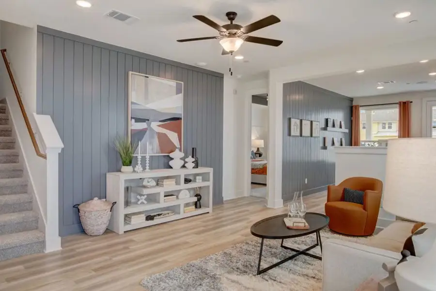 Furnished interior view inside a new home in Avery Centre, Round Rock (Image 21). Furnished interior view inside a new home in Avery Centre, Round Rock (Image 21).