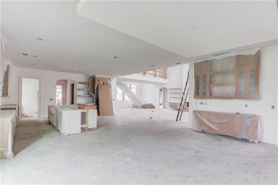 In-progress construction of a new home in , Buford, GA (Image 6).
