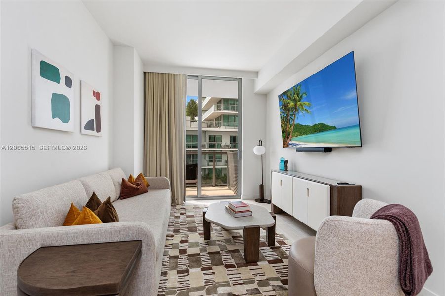 Furnished interior view inside a new home in , Miami (Image 5).