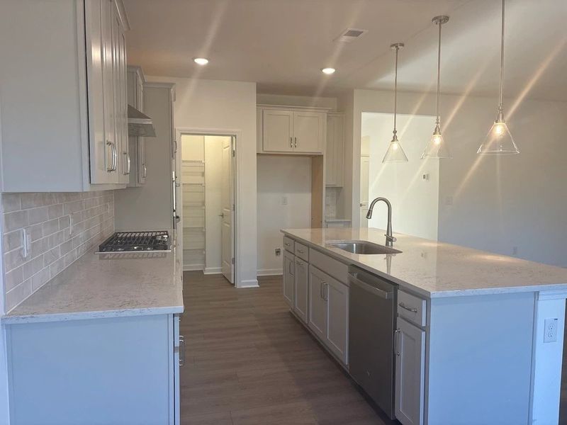 Kitchen featuring the AW Collection® Milan - Chic gray finishes and smooth surfaces shine.