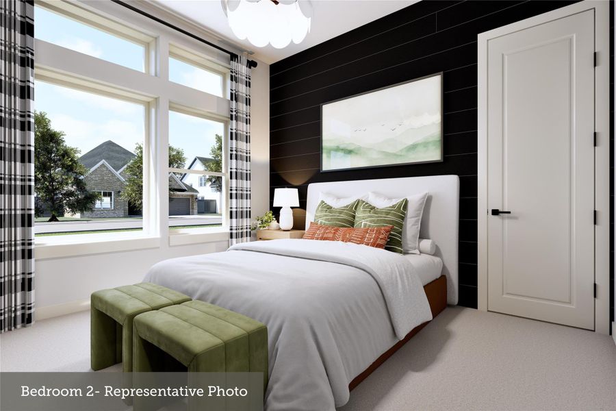 Furnished interior view inside a new home in The Woodlands Hills - Premier Collection, Willis (Image 10).