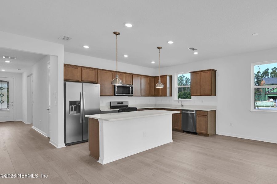 Furnished interior view inside a new home in Westerly Park at Wildlight, Yulee (Image 12).