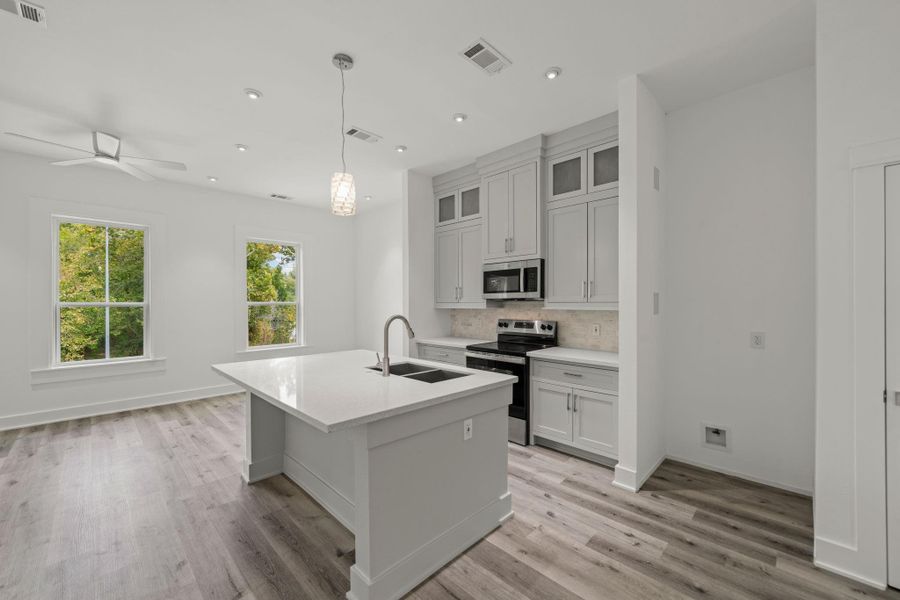Kitchen - Open to Living Area