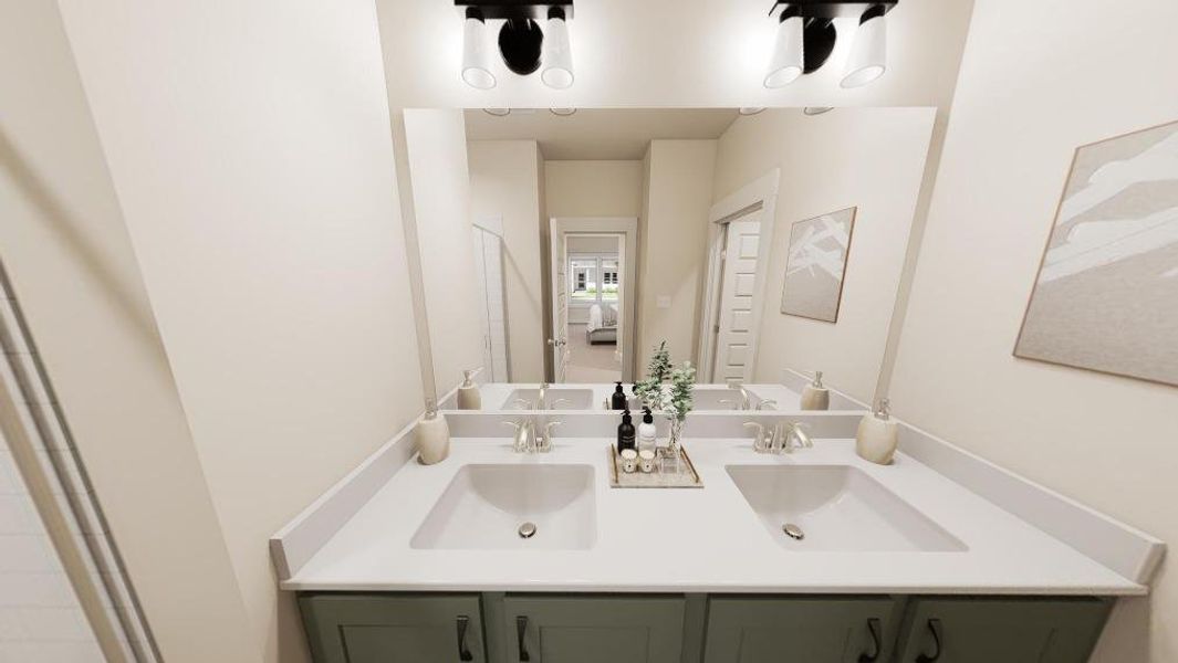 Furnished interior view inside a new home in Allen Park, Raleigh (Image 5).