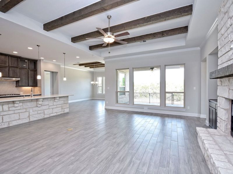 Representative unfurnished interior of a home built from the Catalina by Giddens Homes in Clearwater Ranch, Liberty Hill (Image 127).