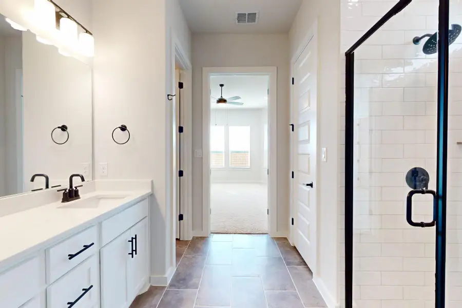 Furnished interior view inside a new home in Estancia West, Manchaca (Image 9). Furnished interior view inside a new home in Estancia West, Manchaca (Image 9).