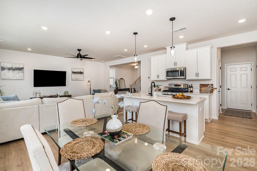 Furnished interior view inside a new home in Village at North Reach, Charlotte (Image 15).