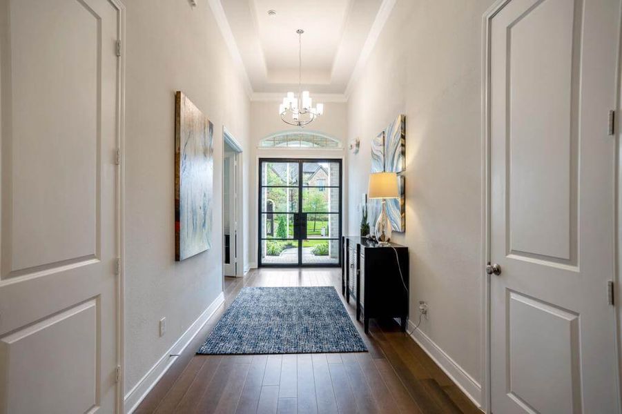 Representative furnished interior of a home built from the Raleigh 3530.3 by J. Patrick Homes in Jubilee 80′ Lots, Hockley (Image 9).