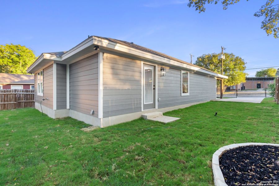 Exterior details and patio area of a home in , San Antonio (Image 2). Exterior details and patio area of a home in , San Antonio (Image 2).