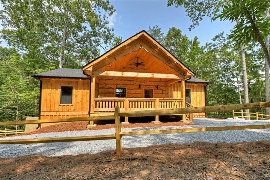Front exterior of a new home in , Ellijay, GA, highlighting curb appeal (Image 2). Front exterior of a new home in , Ellijay, GA, highlighting curb appeal (Image 2).