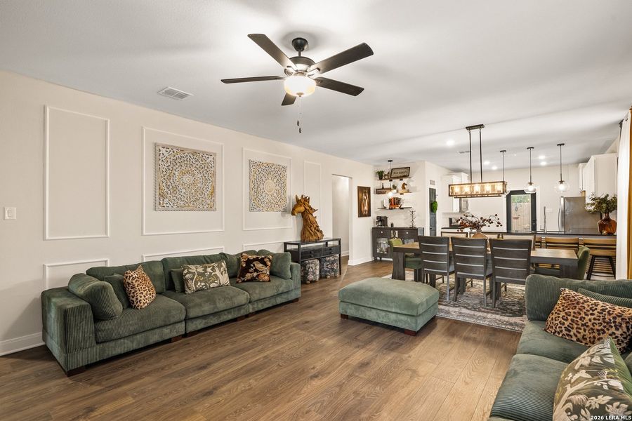 Furnished interior view inside a new home in Hightop Ridge, Converse (Image 23).