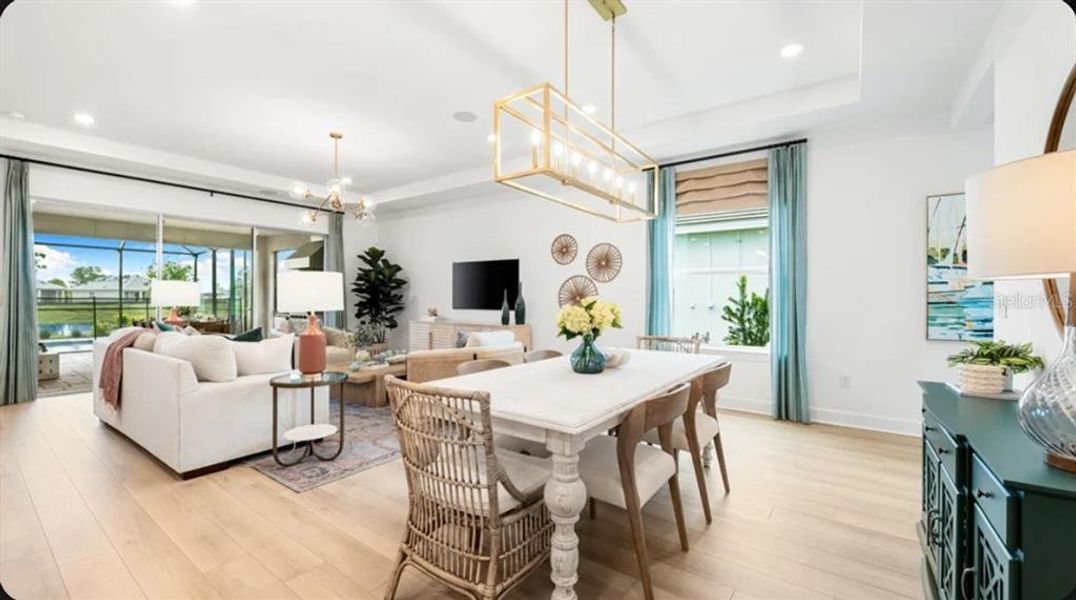 Furnished interior view inside a new home in Coasterra Community Group Page, Palmetto (Image 3).