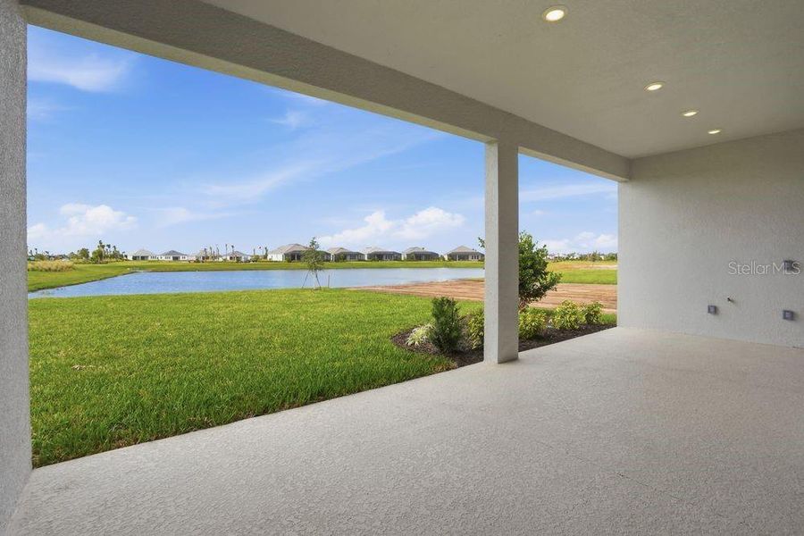 Exterior details and patio area of a home in Esplanade at Coasterra, Palmetto (Image 4).