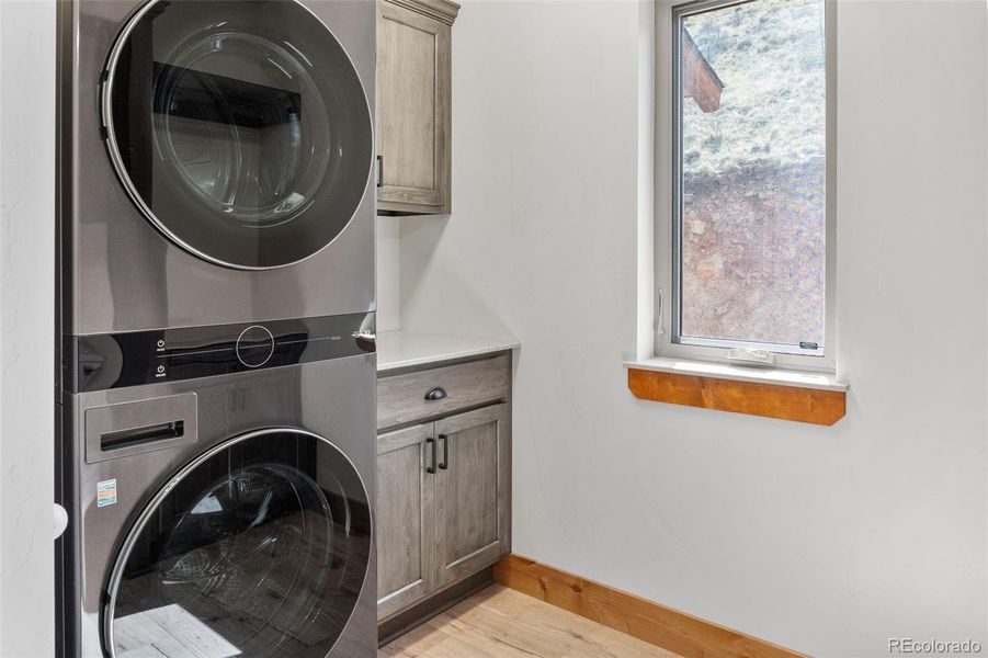 Laundry in the main level bathroom